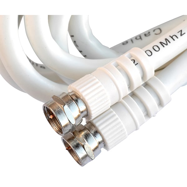 Black Point Products Inc BV081WHITE 3' RG6 White High Definition