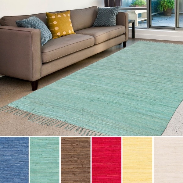 Flat Woven Mya Cotton Rug (5'9 x 8'9) Free Shipping Today Overstock 18680194