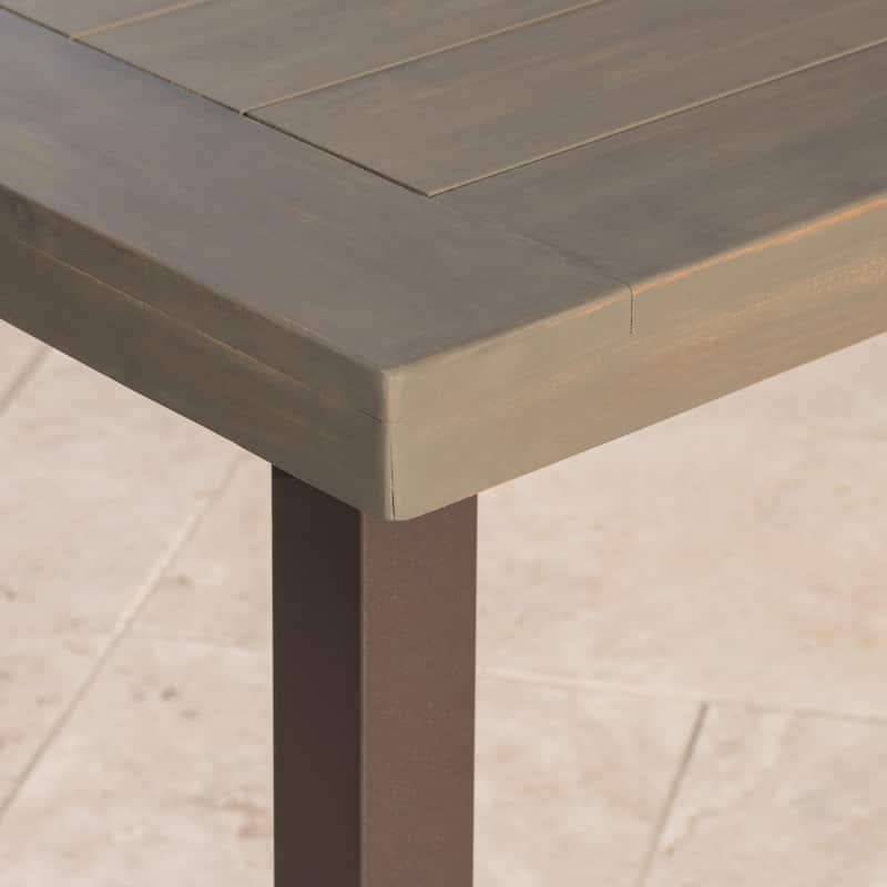 Della Outdoor Acacia Dining Table by Christopher Knight Home - 69.00"L x 32.25"W x 29.50"H
