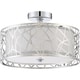 preview thumbnail 2 of 3, Quoizel Platinum Collection Abode Polished-Chrome Steel Medium Semi-Flush-Mount Ceiling Light - Polished Chrome