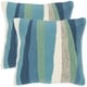 preview thumbnail 1 of 0, SAFAVIEH Ocean Abstract 20-Inch Sea Decorative Throw Pillow (Set of 2)