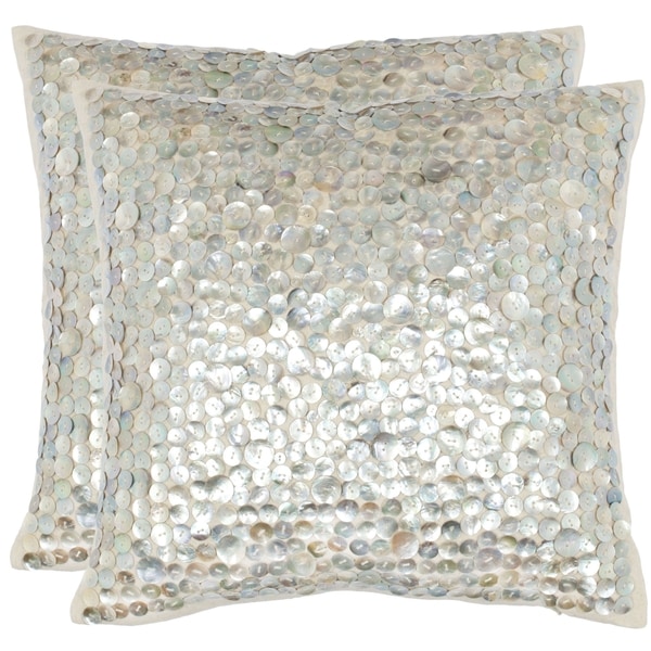 Shop Safavieh Dialia 22-Inch Silver Decorative Throw ...