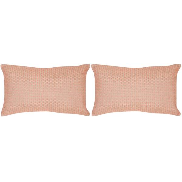 Shop Safavieh Box Stitch 20 Inch Neon Tangerine Decorative Throw