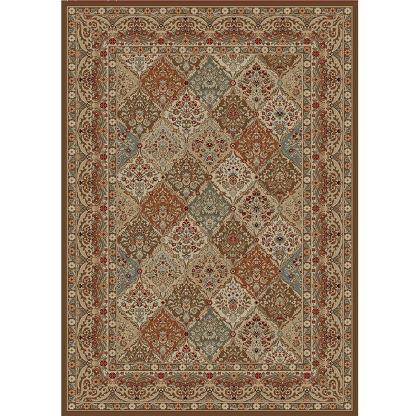 Panel Kerman Chocolate Area Rug 9 3 X 12 6