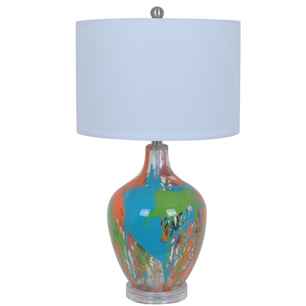 multi colored table lamps