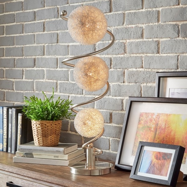 iNSPIRE Q Bold Russo Elliptical Nickel Base Finish Table Lamp