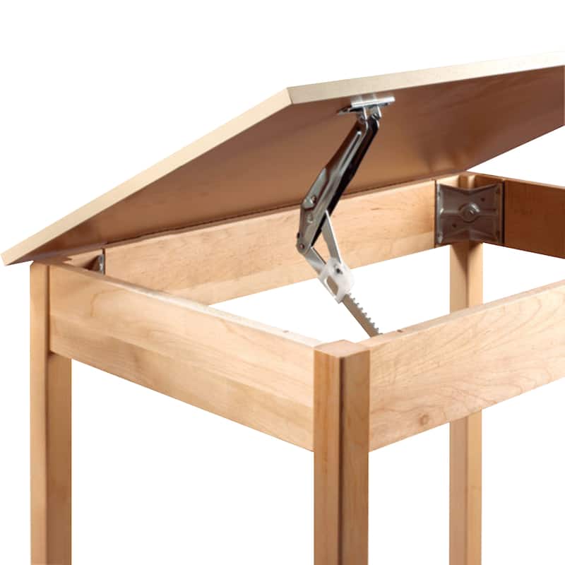 Rok Hardware Ratchet Headrest Fitting for Beds Desk Lids Drafting Tables and Drawing Boards Steel
