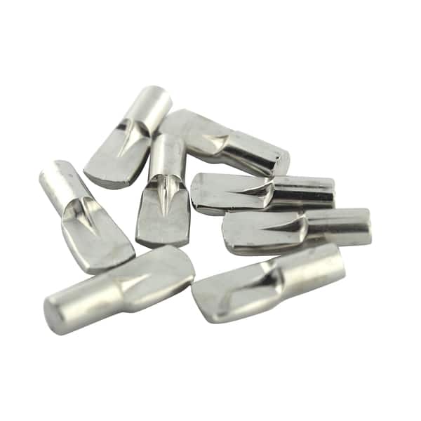 Rok Hardware 5mm Shelf Pins with Stop Flat Spoon Style Nickel (50 Pack) -  On Sale - Bed Bath & Beyond - 11768834
