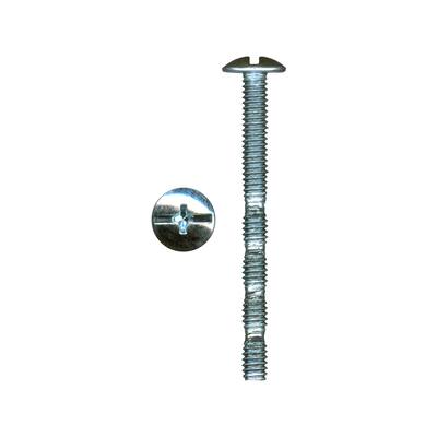 Rok Hardware #8-32 x 1.75 inch Screw Truss Head Phillips Slotted Machine Thread Break-Away Zinc (Bag of 100)