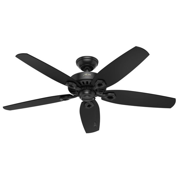Hunter 52" Builder Outdoor Ceiling Fan with Pull Chain, Damp Rated. Opens flyout.