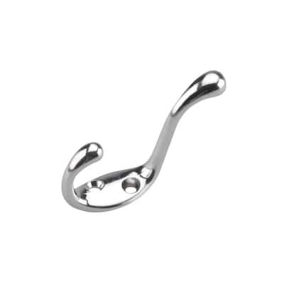 Rok Hardware Heavy Duty Coat Hook 3.5 inch Chrome (Pack of 10)