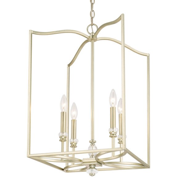 Shop Capital Lighting Windsor Collection 4light Soft Gold Foyer Fixture Free Shipping Today