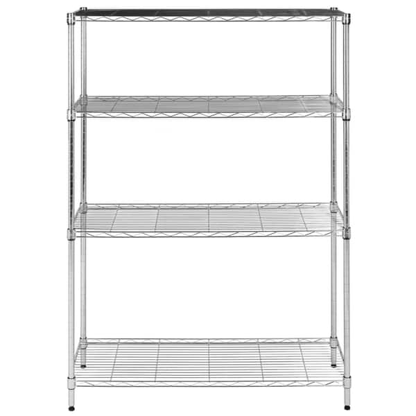 CAT 77 x 24 Inch Heavy Duty Industrial 4 Tier Adjustable Steel Wire Shelf 