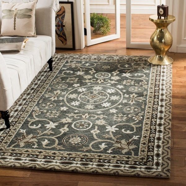 Safavieh Handmade Bella Grey/ Taupe Wool Rug - 8' x 10'