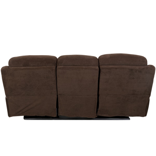 Porter Buck Chocolate Microfiber And Faux Leather Dual Chocolate Microfiber And Faux Leather