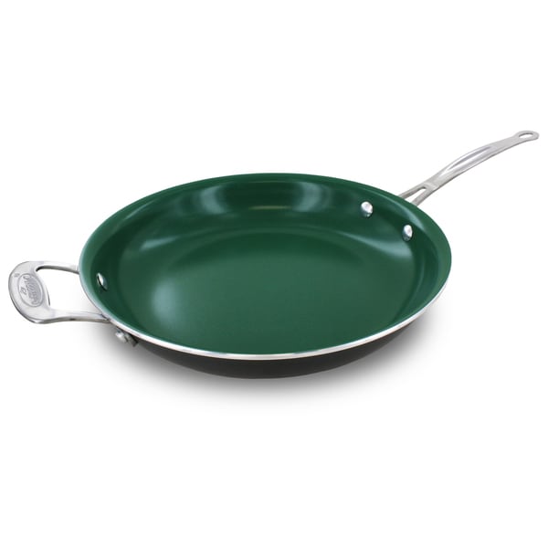 Shop Orgreenic Kitchenware Green Ceramic Nonstick 12inch Fry Pan