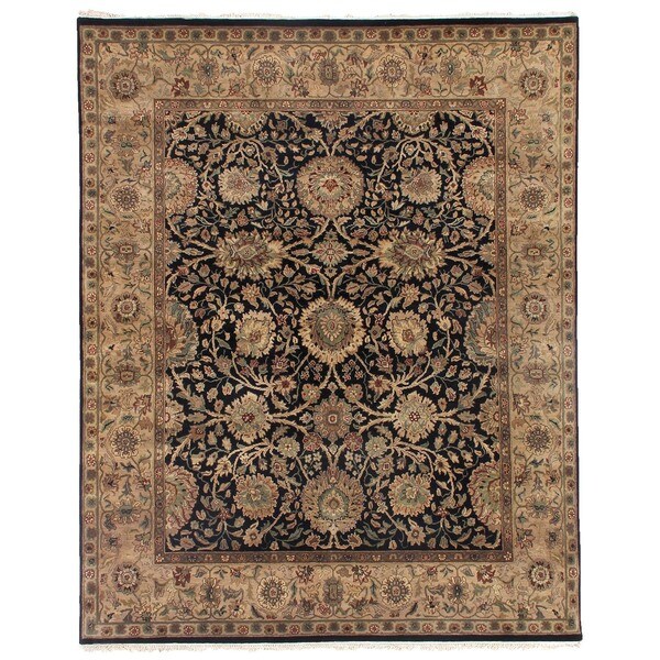 Exquisite Rugs Agra Black Beige New Zealand Wool Rug 15 X 20 Exquisite Rugs Agra Black Beige New Zealand Wool Rug 15 X27