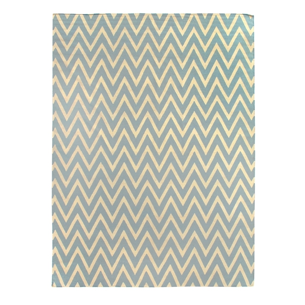 Zig Zag Flatweave Wool Rug