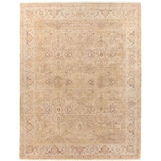 Exquisite Rugs Ziegler Camel / Beige New Zealand Wool Rug - - 11771188