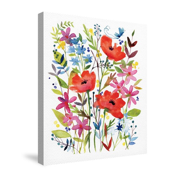 Shop Laural Home Anne's Flowers Canvas Wall Art Free Shipping On