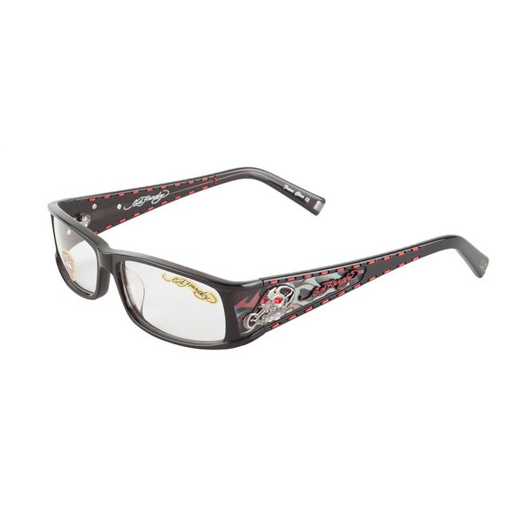Shop Ed Hardy Eho 723 Unixex Black Designer Eyeglasses
