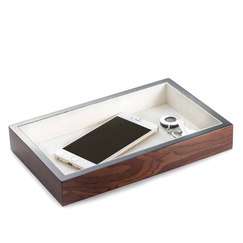 Erin High Lacquer Open Valet - Brown