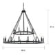 preview thumbnail 2 of 0, Pearson 24-light Black Iron Chandelier
