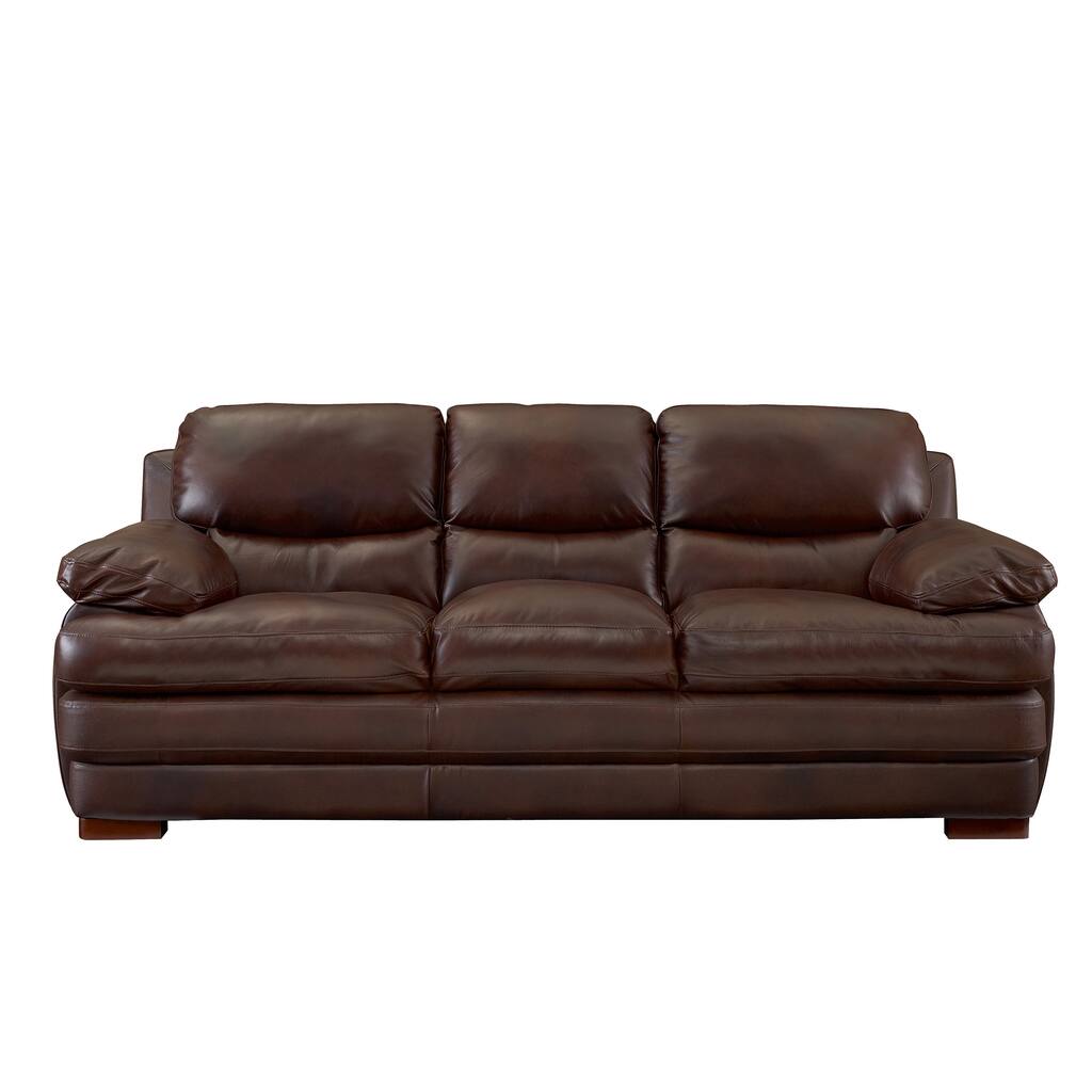 Bombay Woodbridge Leather Sofa
