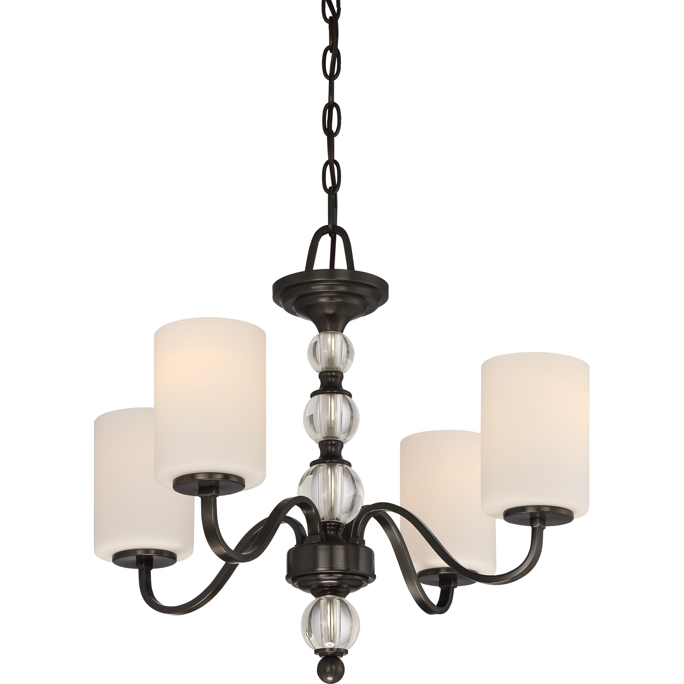 Quoizel Downtown Chandelier with 4 Lights (Large,Dusk Bronze Finish) - Chandeliers For Bedrooms by Overstock.com