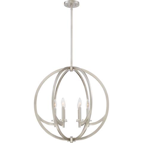 Quoizel Orion Pendant with 6 Lights - Brushed Nickel