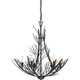 preview thumbnail 1 of 2, Quoizel Thornhill 6-Light Marcado Black Rustic Chandelier