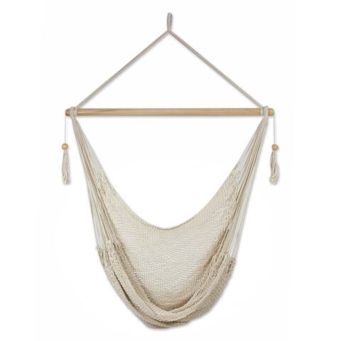 Handmade Cotton 'Ocotal Sands' Hammock Swing (Nicaragua)