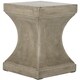 Safavieh Curby Concrete Indoor/ Outdoor Accent Table (Dark Grey) - 13.7" x 13.7" x 17.7" - Thumbnail 2