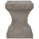 Safavieh Curby Concrete Indoor/ Outdoor Accent Table (Dark Grey) - 13.7" x 13.7" x 17.7" - Thumbnail 1