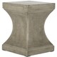 Safavieh Curby Concrete Indoor/ Outdoor Accent Table (Dark Grey) - 13.7" x 13.7" x 17.7" - Thumbnail 2