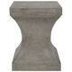 Safavieh Curby Concrete Indoor/ Outdoor Accent Table (Dark Grey) - 13.7" x 13.7" x 17.7" - Thumbnail 3