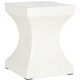 Safavieh Curby Concrete Indoor/ Outdoor Accent Table (Ivory) - 13.7" x 13.7" x 17.7" - Thumbnail 2