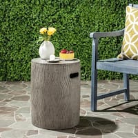 Safavieh Trunk Concrete Indoor/ Outdoor Accent Table (Dark Grey) - 14.9" x 14.9" x 16.5"