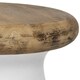 Safavieh Button Concrete Indoor/ Outdoor Accent Table (Ivory) - 16.5" x 16.5" x 18.1" - Thumbnail 3