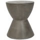 Safavieh Athena Concrete Indoor/Outdoor Accent Table (Dark Grey) - 14.9" x 14.9" x 17.7" - Thumbnail 2