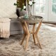 Safavieh Celeste Indoor/ Outdoor End Table (Dark Grey) - 18.1" x 18.1" x 21.2" - Thumbnail 0