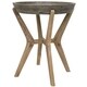 Safavieh Celeste Indoor/ Outdoor End Table (Dark Grey) - 18.1" x 18.1" x 21.2" - Thumbnail 1