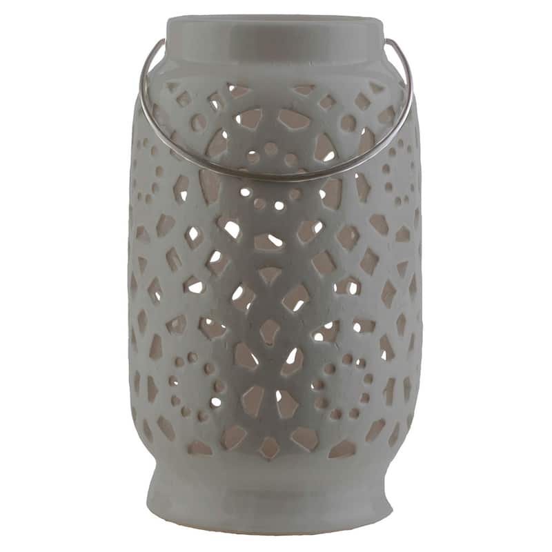 Livabliss Pamela Ceramic Large Size Decorative Lantern