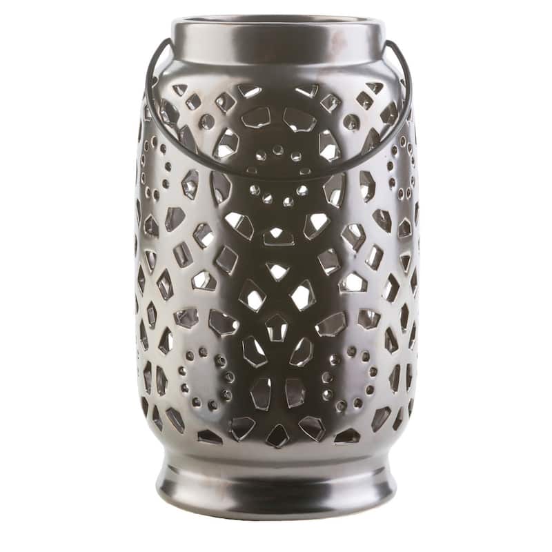 Livabliss Pamela Ceramic Large Size Decorative Lantern