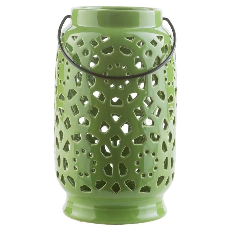 Livabliss Pamela Ceramic Large Size Decorative Lantern