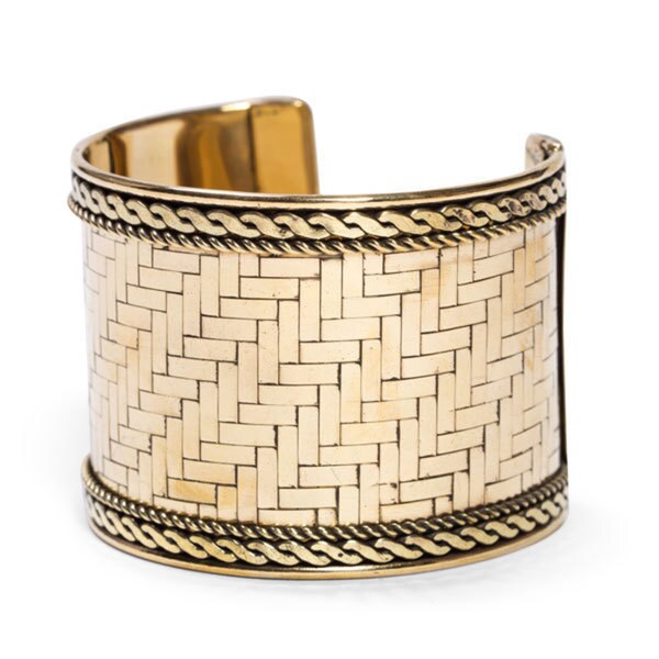 Shop Handmade Gold Weave Cuff (India) - Free Shipping On Orders Over ...