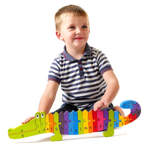 orange tree toys crocodile puzzle