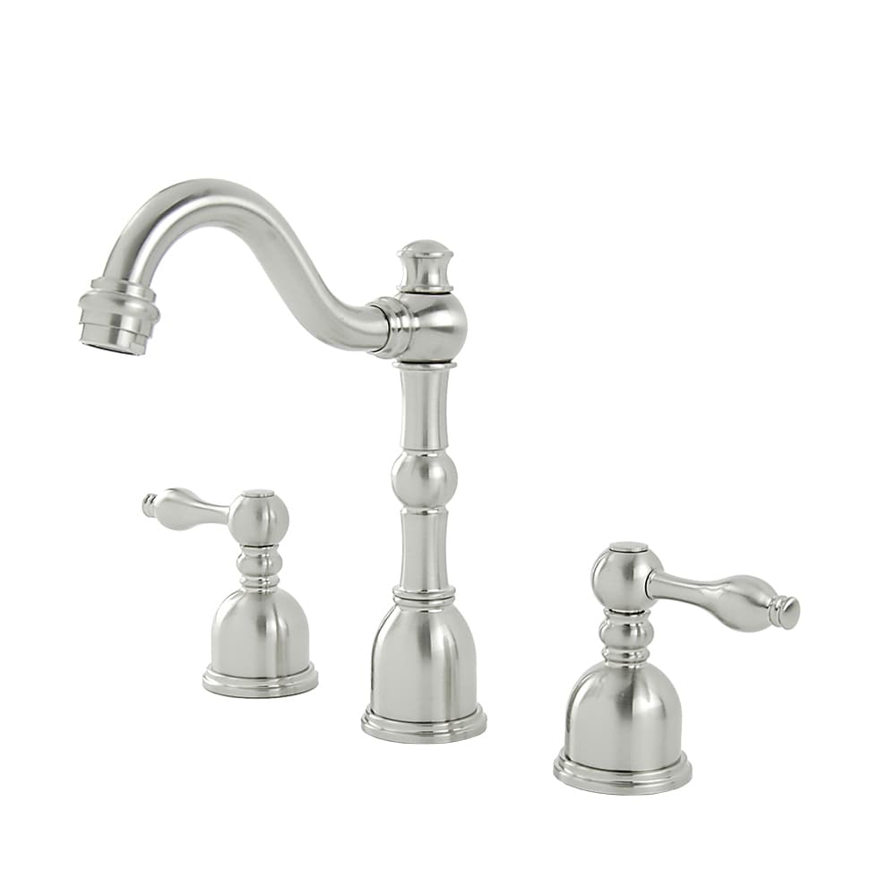 Shop S Series Brushed Nickel Victorian Widespread Bathroom Faucet