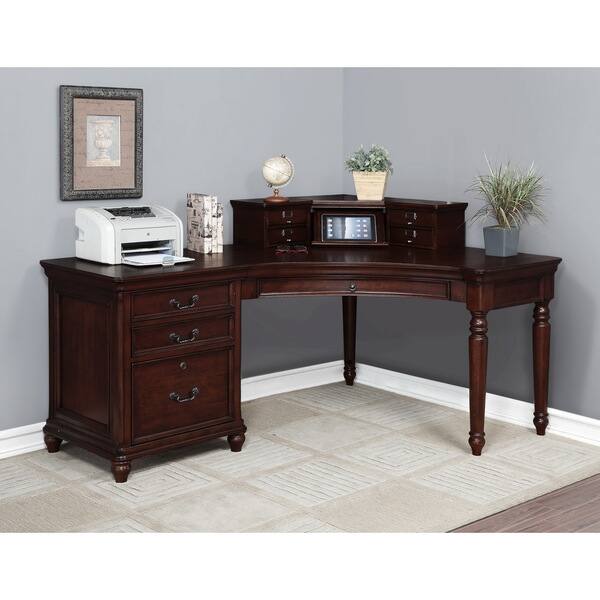 Shop Denver Peaks Corner Desk And Hutch Free Shipping Today