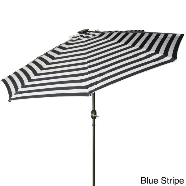 Shop Black Friday Deals On Trademark Innovations 9ft Deluxe Solar Led Patio Umbrella Base Not Included Overstock 11776360